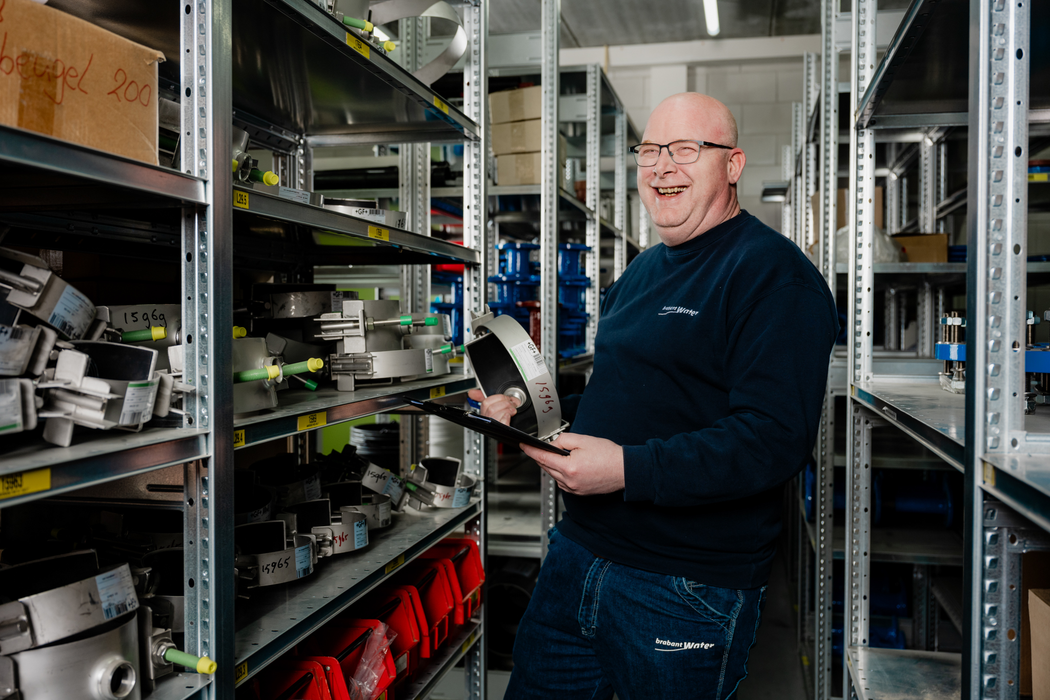 Medewerker in het magazijn